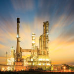 Oil refinery factory